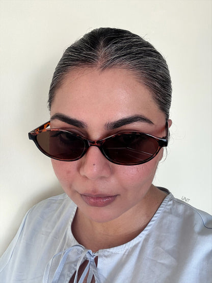 Havana Oval Sunglasses