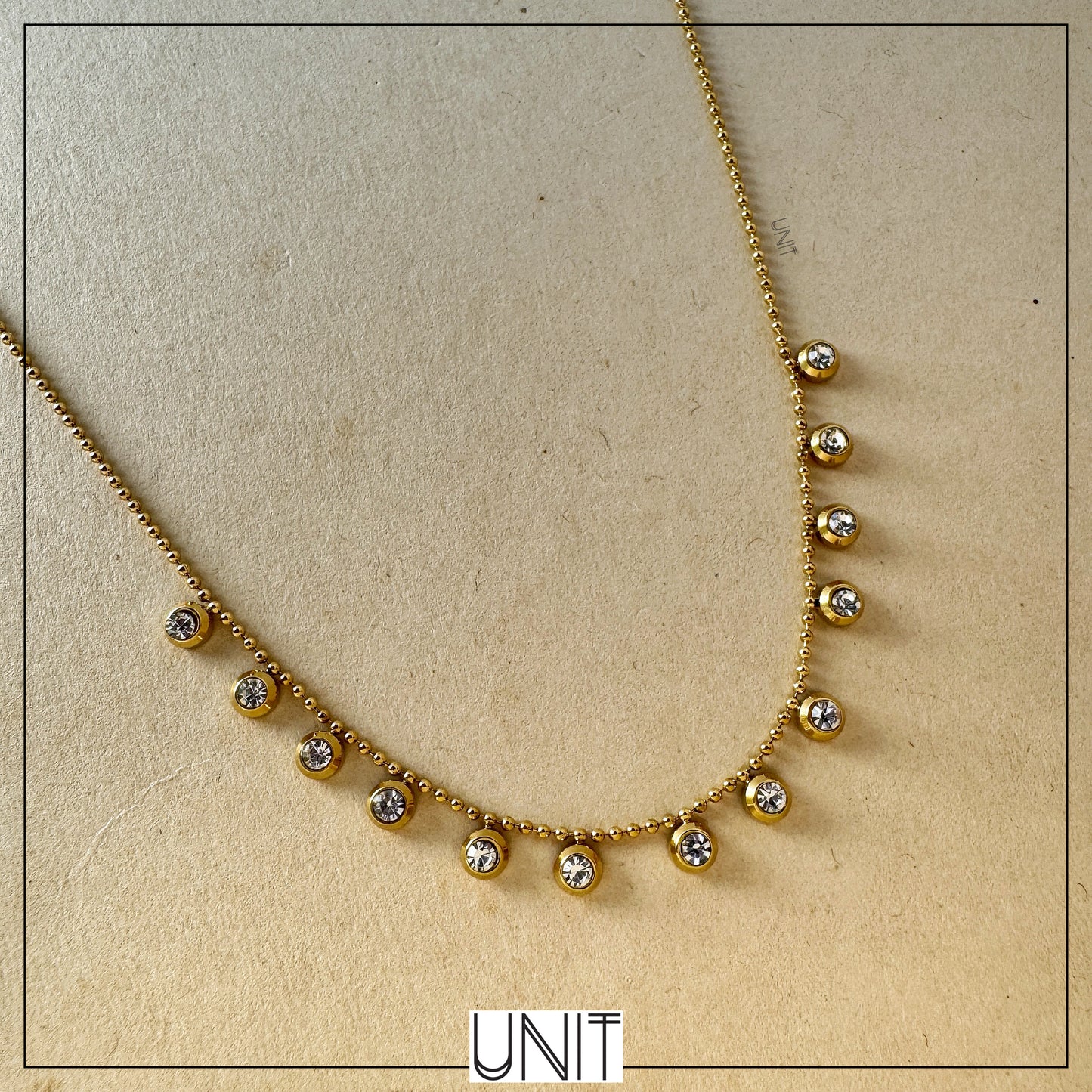 Luna Bezel Necklace