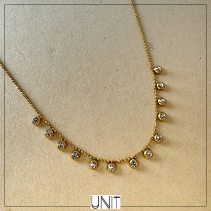 Luna Bezel Necklace